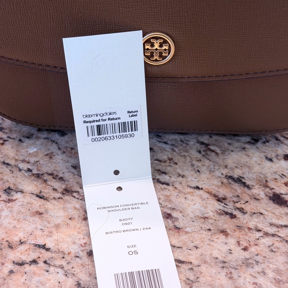 Tory Burch Bistro Brown Robinson Shoulder Bag
